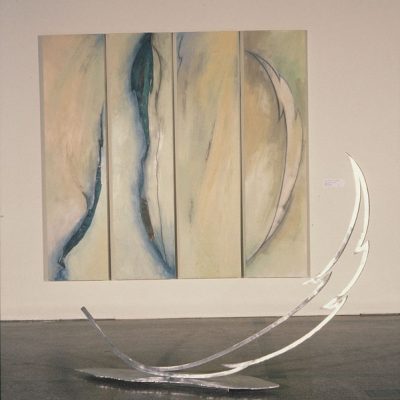 « Le promeneur » - Sculpture - 1995 - 180 x 190 cm et 180 x 120 x 30 cm
