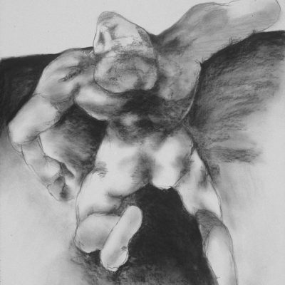 L'homme tombant - 1989 - 56 x 76 cm