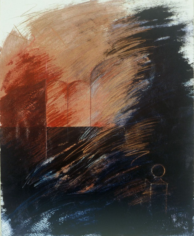 Gardien du jardin endormi - 1988 - 48 x 61 cm