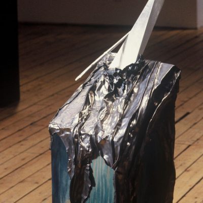 Allée... Persévérance - 1991 - 23 X 23 X 106 cm, Bois, Plomb, aluminium